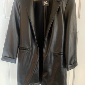 NWT Blazer Faux Leather Dressed in Lala Medium